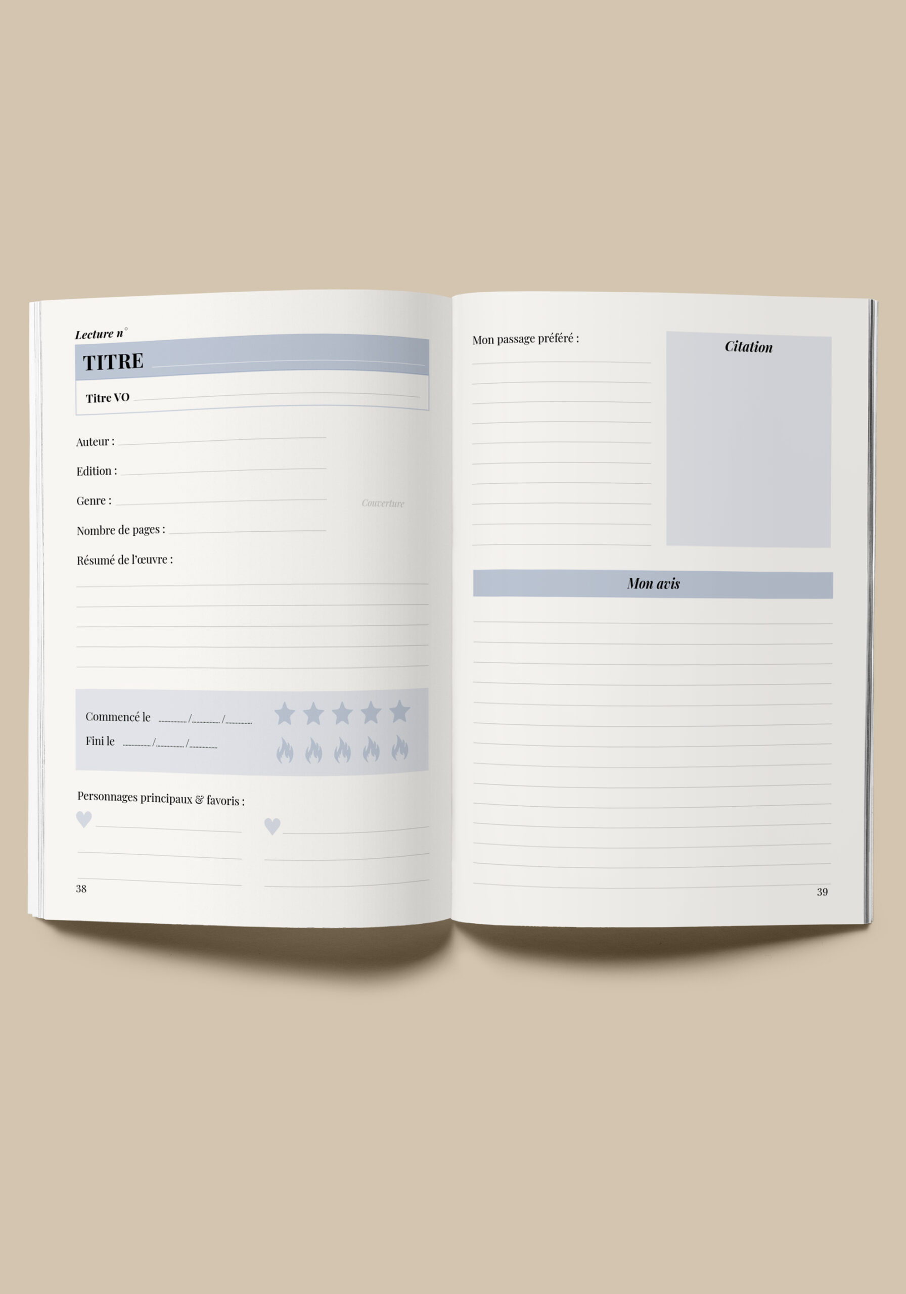 Créez un journal, carnet ou agenda personnalisé